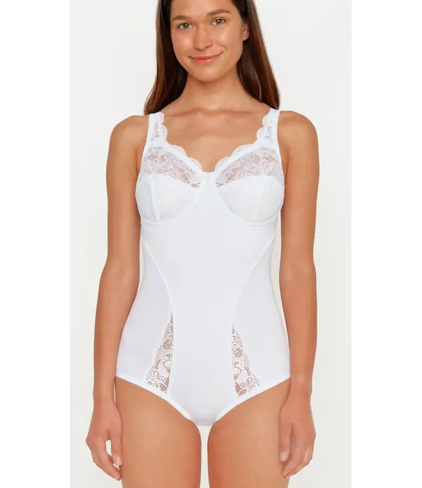 Susa Elegante Susa Latina body zonder beugel in zachte microfaser – kleur Wit (art.nr. 6538)