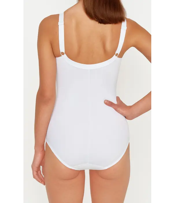 Susa Elegante Susa Latina body zonder beugel in zachte microfaser – kleur Wit (art.nr. 6538)