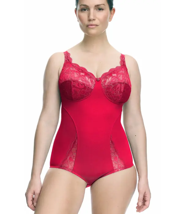 Susa Elegante Susa Latina body zonder beugel in zachte microfaser – kleur Rood