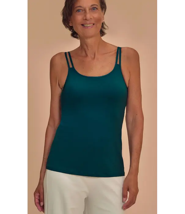 Amoena  Amoena Valletta Prothese Top – Groen – Zachte Top zonder Beugel