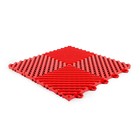 Harde PVC balkontegels -rood - 30x30cm - set van 25 stuks