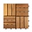 Houten tegels - per set 10 tegels - Wood - Montreal-30x30cm