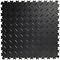 PVC kliktegel - motief: Diamant (tranenplaat) - kleur: Zwart-Recycled - Dikte 4mm