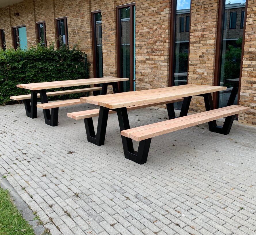 Picknicktafel staal A onderstel (per stuk)