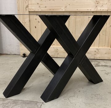 Vakstaal stalen X poten  (set van 2 kruispoten)
