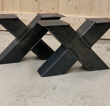 Vakstaal Salontafel X poten (set van 2)