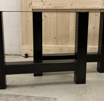 Vakstaal Industriële stalen H poten (set van 2)