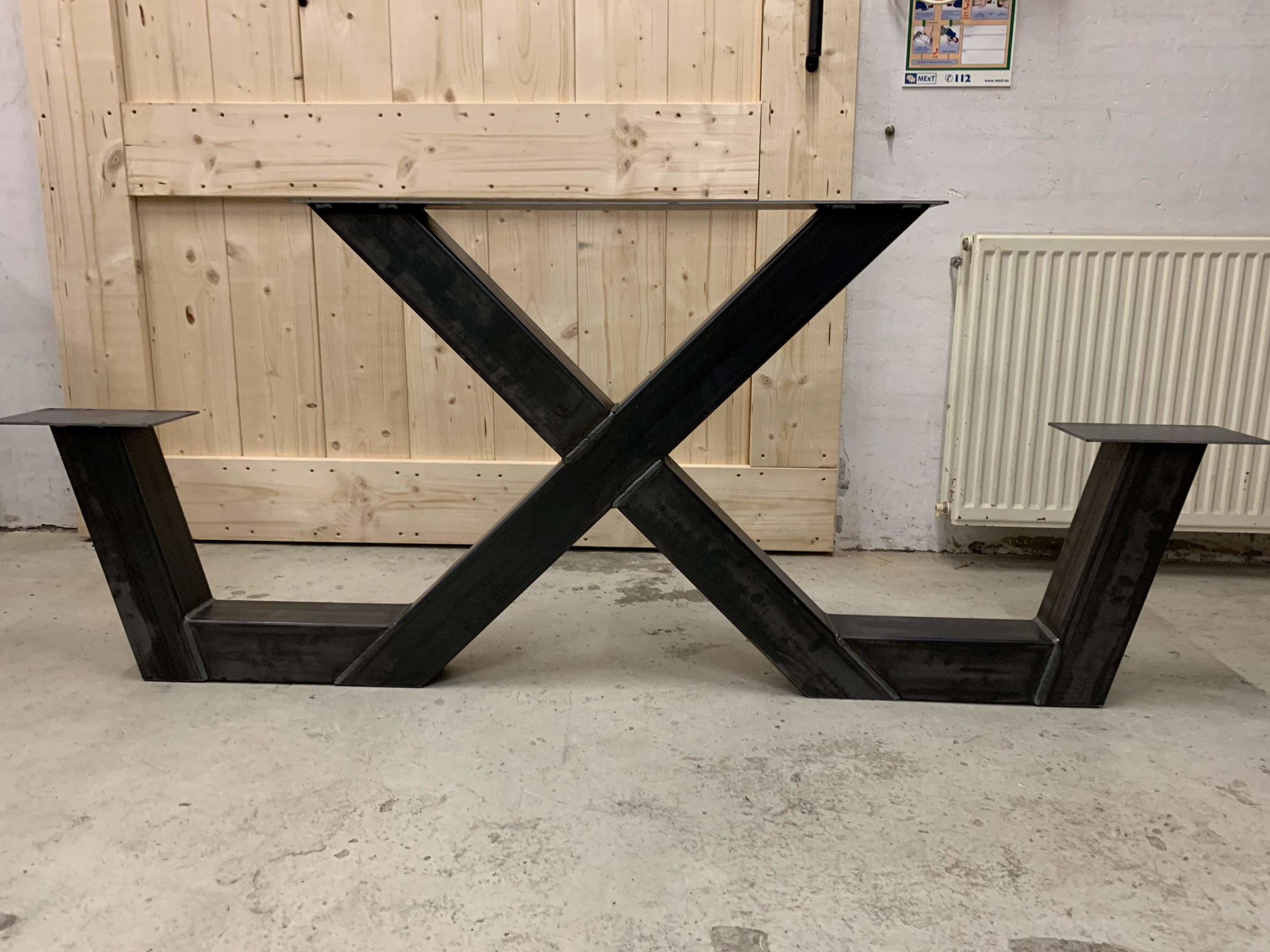 Wonderbaar Picknick tafel X frame staal | Metalen picknicktafel X onderstel CF-09