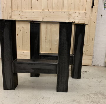 Vakstaal Stalen H poten 12x12 (set van 2)