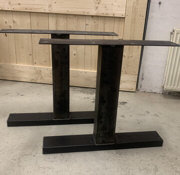 Vakstaal Stalen middenpoot 12x12 (set van 2)