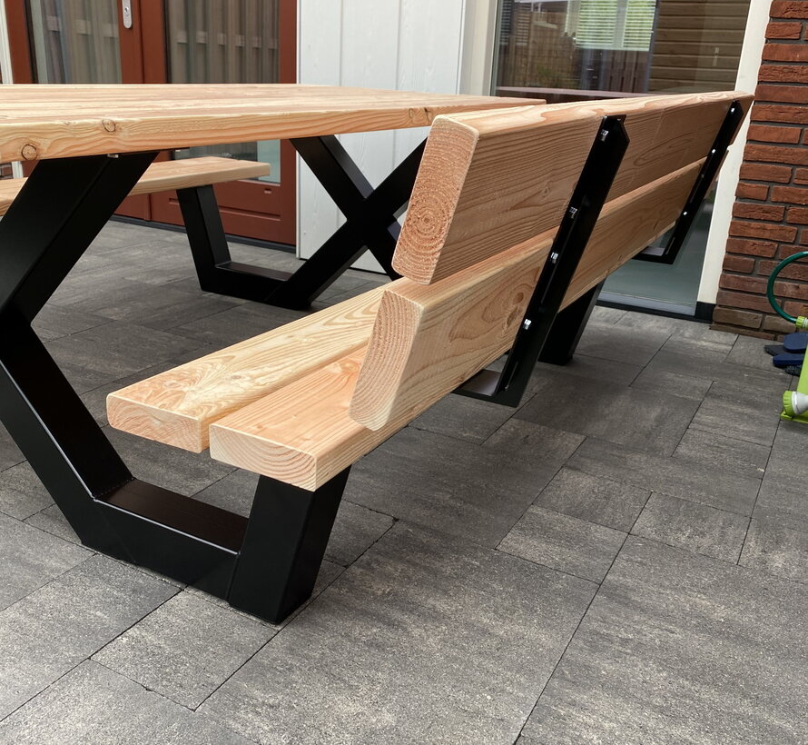 Rugleuning beugel voor picknicktafel