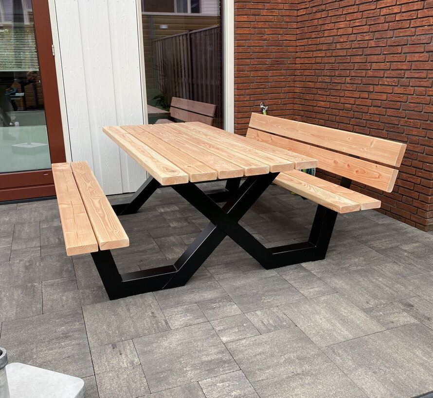 Rugleuning set voor picknicktafel