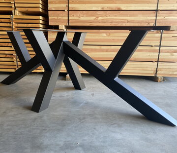 Vakstaal Dubbele W onderstel staal