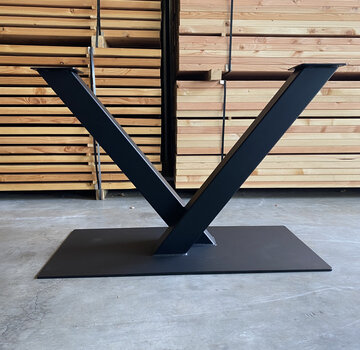 Vakstaal V poot tafelonderstel staal