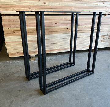 Vakstaal Twin U-poot (dubbele U poot) set van 2