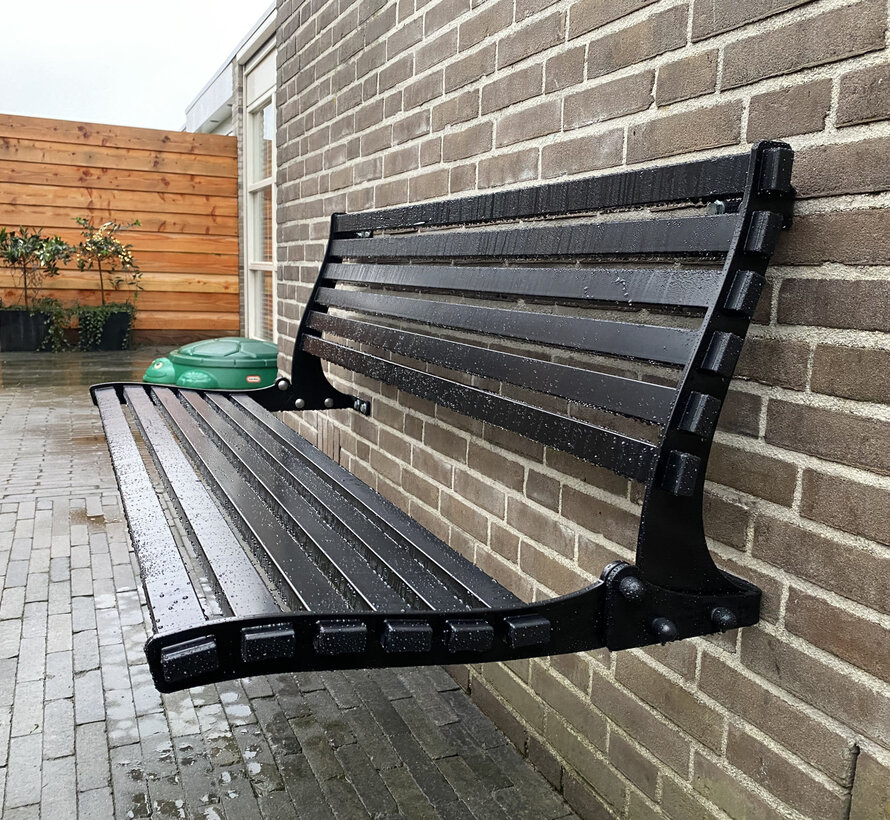 Muurbankje opklapbaar staal