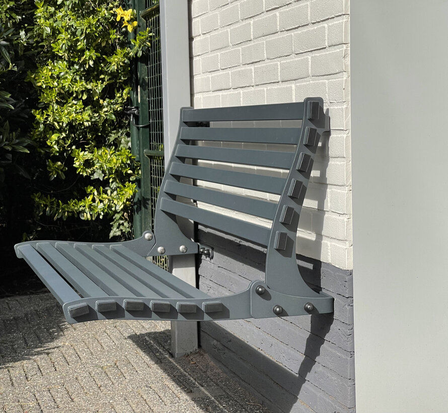 Muurbankje opklapbaar staal