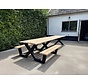 Lange Tuintafel 4 meter met Picknickbankjes