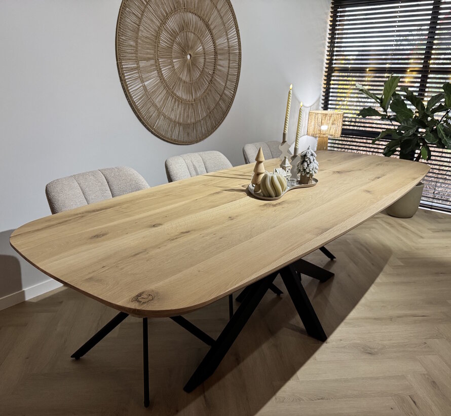 Eiken eettafel Deens ovaal