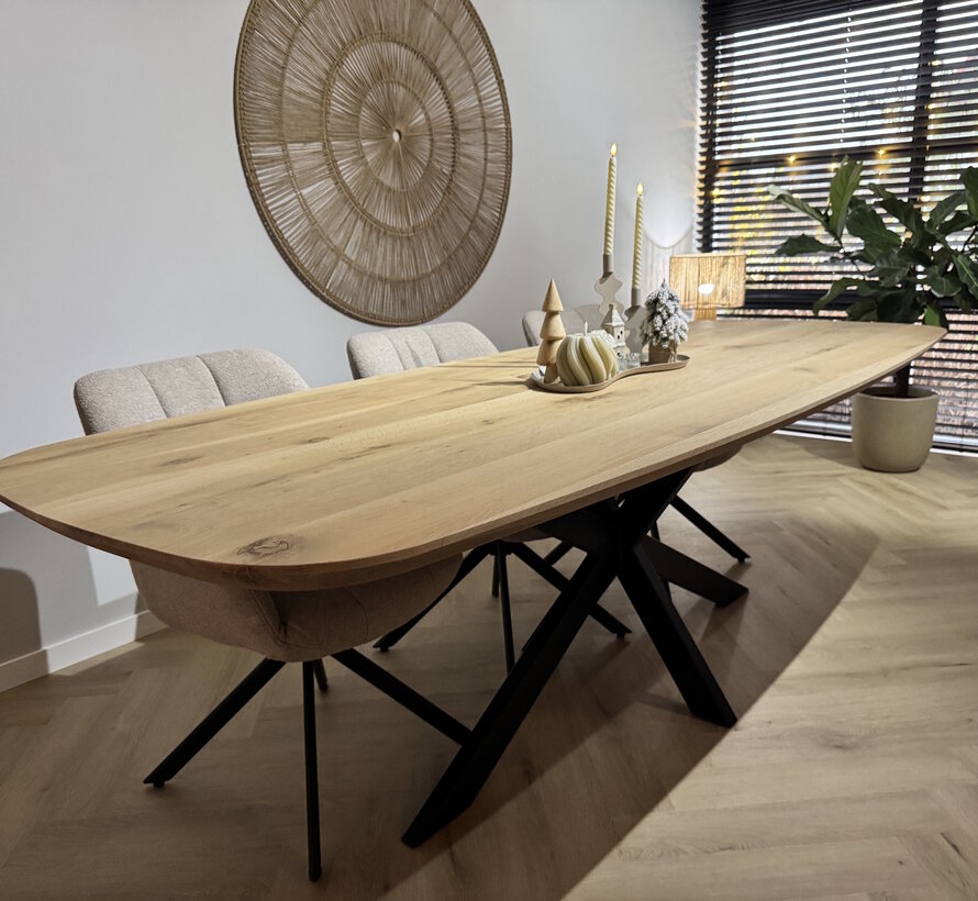 Eiken eettafel Deens ovaal