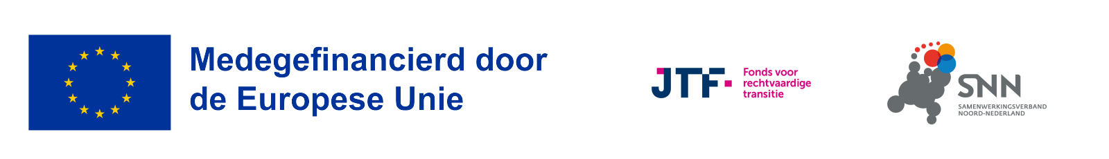 Medegefinancierd door de Europese Unie – Just Transition Fund en Samenwerkingsverband Noord-Nederland