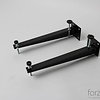 Bracket set Black powder coated, Palermo 60