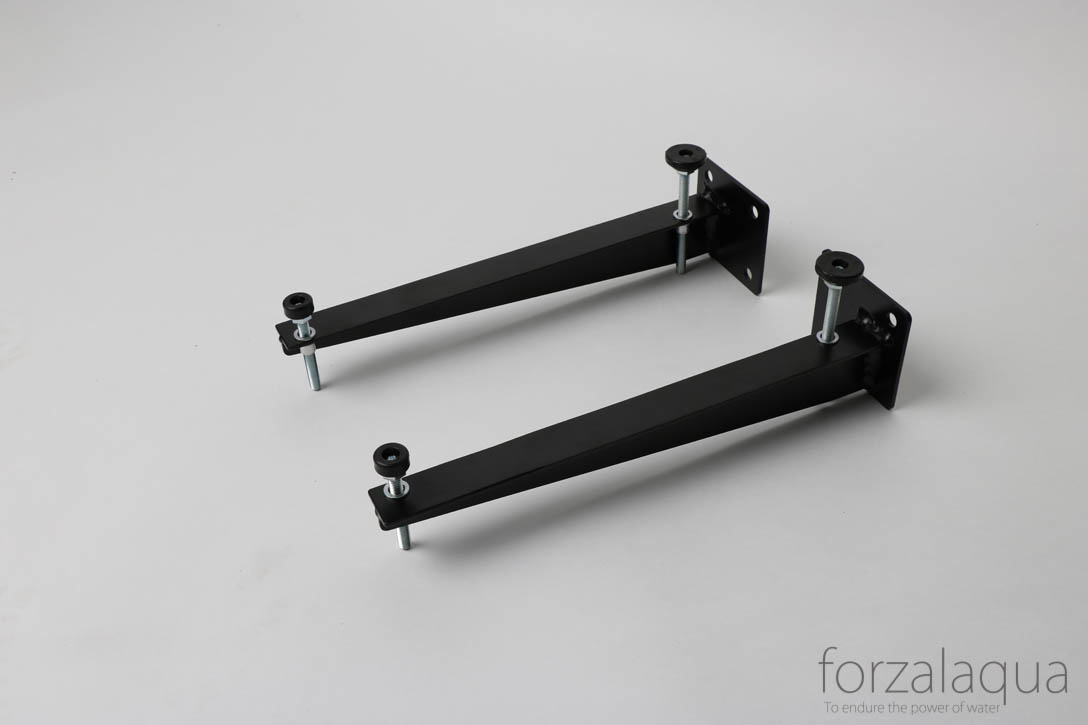 Bracket set Black powder coated, Palermo 60