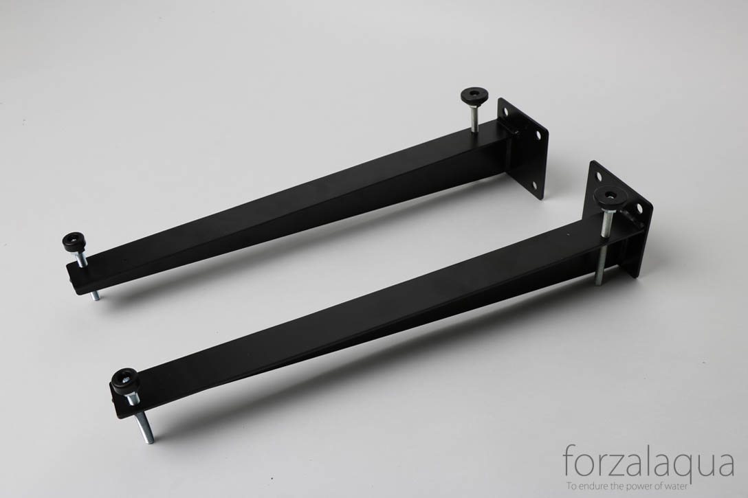 Bracket set Black powder coated, Palermo 80,5-120,5