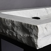 Palermo Doppio Carrara polished & rockfaced 140,5