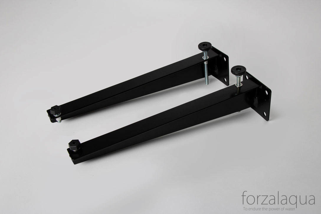 Bracket set black powder coated, Nova