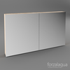 MIRROR CAB. UNI OAK OYSTER 59,5X12X68,5CM  1D - Copy