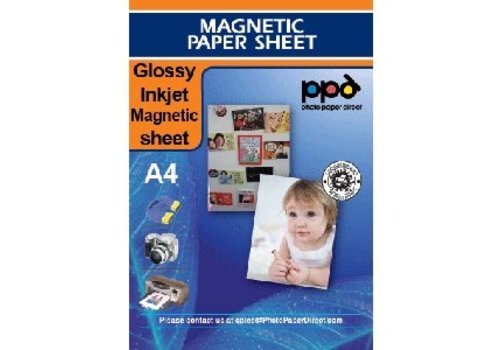 Inkjet |  Glossy Magnetisch Papier Wit | A4