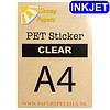 Sunny Papers Inkjet | PET Sticker (watervast) | Semi Clear | A4