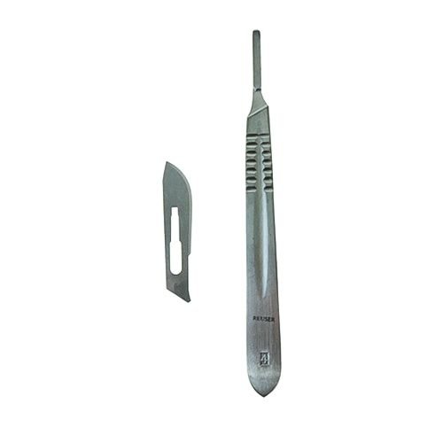 Scalpelknife stainless SC4 knife with 1 blade 