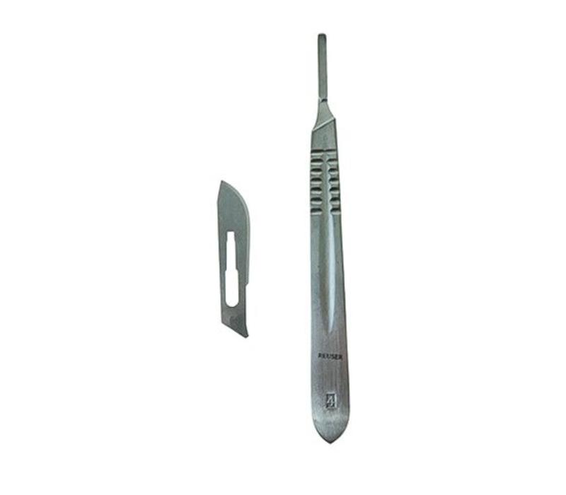 Scalpelknife stainless SC4 knife with 1 blade