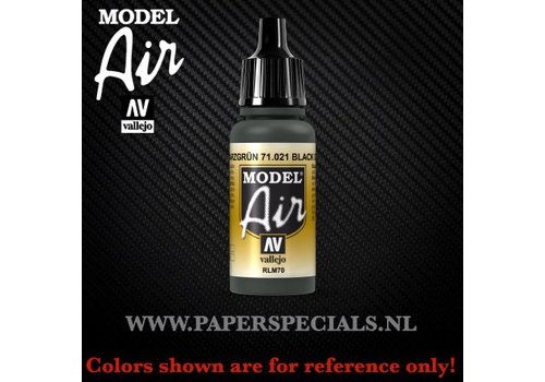 Vallejo Vallejo - Model Air 17ml - 71.021 Black Green RLM70