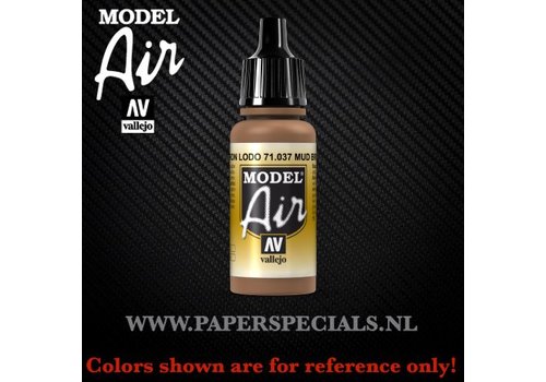 Vallejo Vallejo - Model Air 17ml - 71.037 Mud Brown