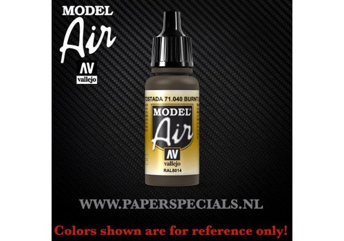 Vallejo Vallejo - Model Air 17ml - 71.040 Burnt Umber