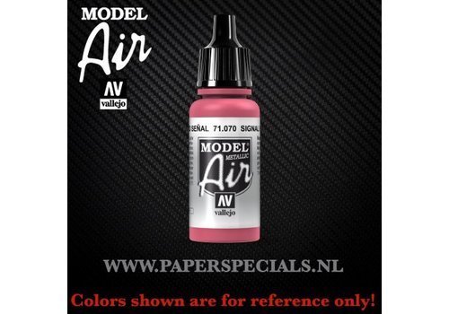 Vallejo Vallejo - Model Air 17ml - 71.070 Signal Red (Metallic)