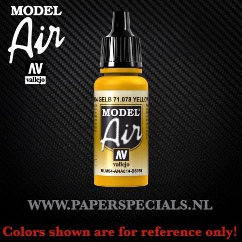 Vallejo - Model Air 17ml - 71.078 Yellow RLM04 