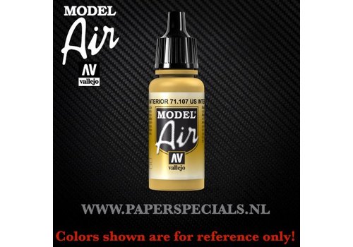 Vallejo Vallejo - Model Air 17ml - 71.107 US Interior Yellow