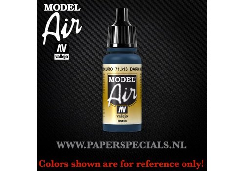 Vallejo Vallejo - Model Air 17ml - 71.313 Dark Mediterranean Blue