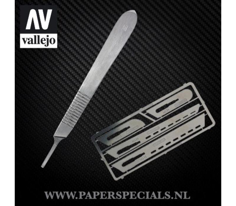 Vallejo - Modeling saw - Set with 4 scalpels