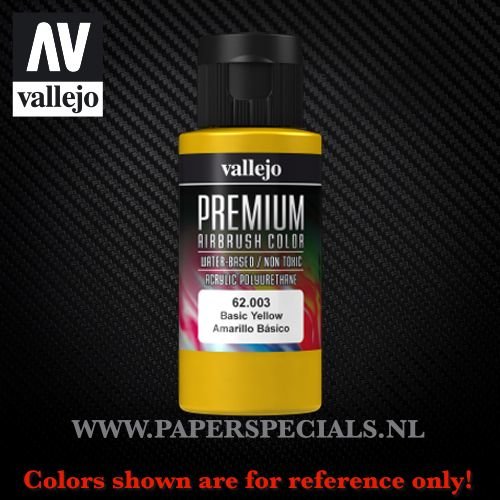 Vallejo - Premium RC Color 60ML - 62.003 Basic Yellow 