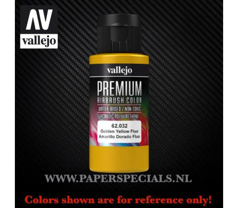 Vallejo - Premium RC Color 60ML - 62.032 Fluorescent Golden Yellow