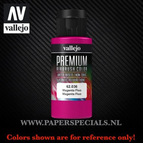 Vallejo - Premium RC Color 60ML - 62.036 Fluorescent Magenta 