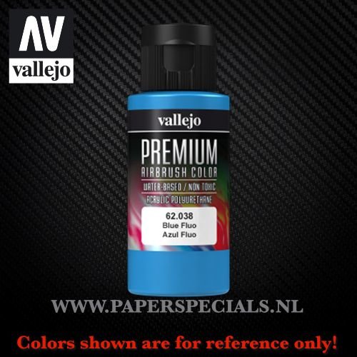 Vallejo - Premium RC Color 60ML - 62.038 Fluorescent Blue 