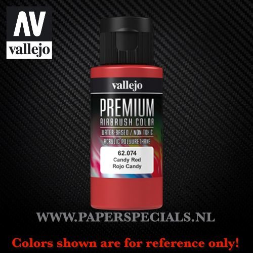Vallejo - Premium RC Color 60ML - 62.074 Candy Red 60ML 