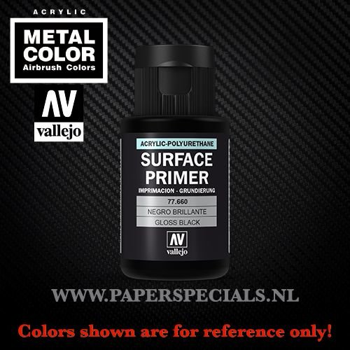 Vallejo - Surface Primer 35ml - 77.660 Gloss Black 