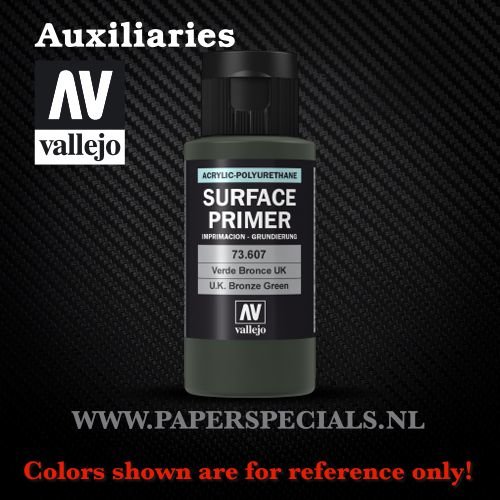 Vallejo - Surface Primer 60ml - 73.607 UK Bronze Green 